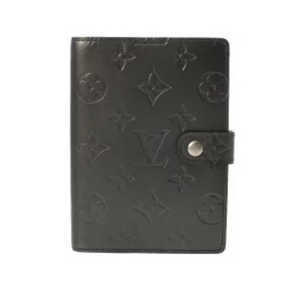 Louis Vuitton Agenda Noir Black Monogram Matte Notebook Cover